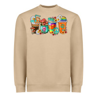 Mushroom hippie coffee cups Heavyweight Sweatshirt - texasbilliewilder