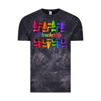 Cloud Black teacher life crayons Vintage Tee - texasbilliewilder