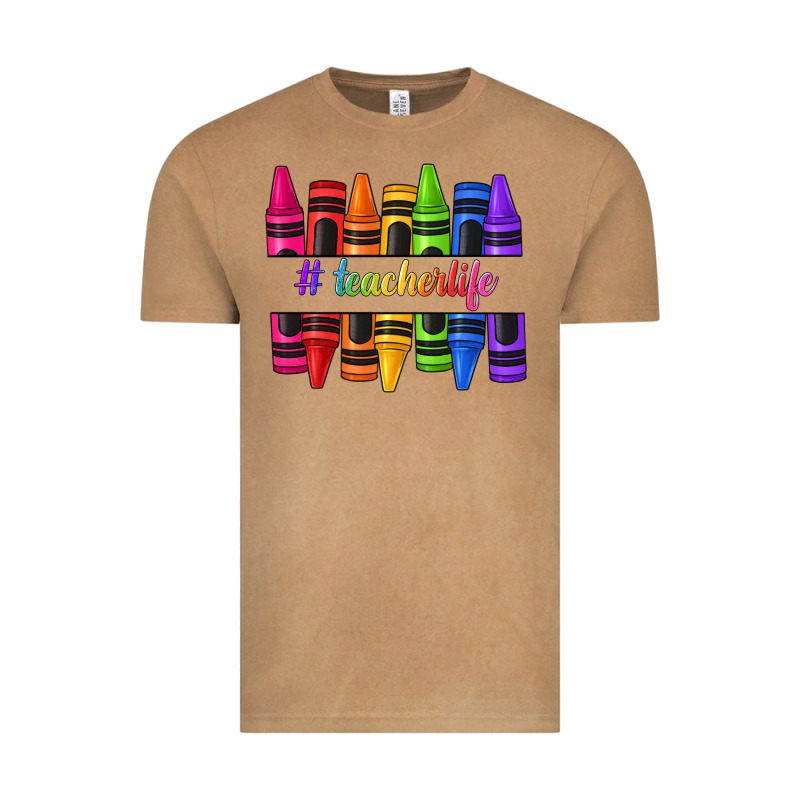 Teacher Life Crayons Vintage Tee by texasbilliewilder | Teevron