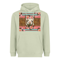 Matcha llama and roses glitter Heavyweight Hoodie - LillyAllenDesigns