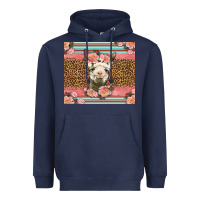 Navy llama and roses glitter Heavyweight Hoodie - LillyAllenDesigns