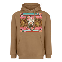 Toasted Coconut llama and roses glitter Heavyweight Hoodie - LillyAllenDesigns