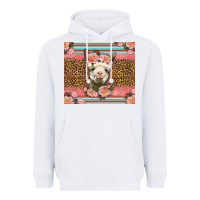 White llama and roses glitter Heavyweight Hoodie - LillyAllenDesigns