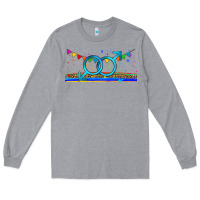 Heather Grey lgbtq gay  libbey glass Long Sleeve Tee - HRA Design Shop