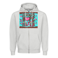 Dove Grey strength hope faith Zipper Hoodie - JahusDesignShop