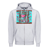 Heather Grey strength hope faith Zipper Hoodie - JahusDesignShop
