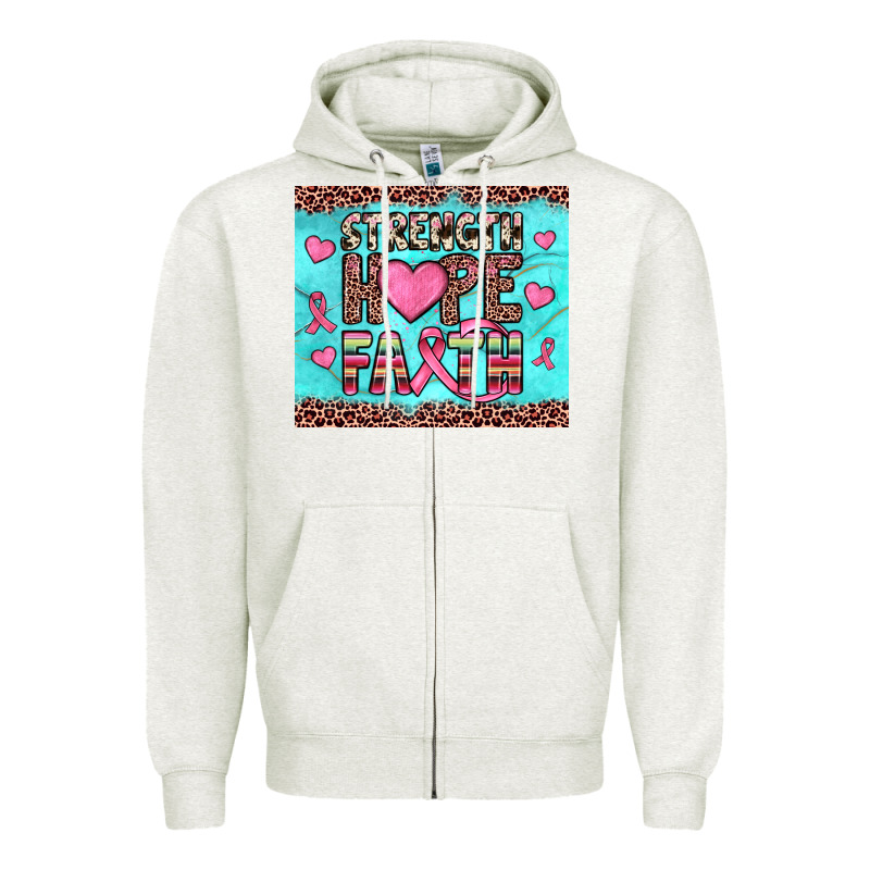 Strength Hope Faith Zipper Hoodie by JahusDesignShop | Teevron