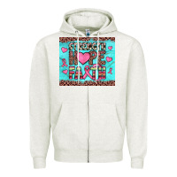 Oatmeal Heather strength hope faith Zipper Hoodie - JahusDesignShop