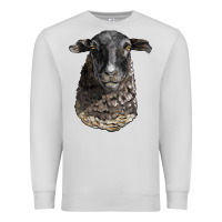 Dove Grey dorper sheep head Premium Sweatshirt - LillyAllenDesigns