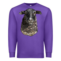 Purple dorper sheep head Premium Sweatshirt - LillyAllenDesigns