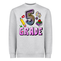 Heather Grey Fifth Grade Heavyweight Sweatshirt - RanaPortraitStore