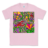 Bubblegum Pink mardi gras crawfish leopard  seamless pattern Classic Tee - FaDigitalArtStudio