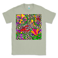 Matcha mardi gras crawfish leopard  seamless pattern Classic Tee - FaDigitalArtStudio