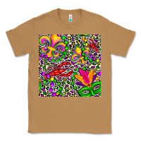 Toasted Coconut mardi gras crawfish leopard  seamless pattern Classic Tee - FaDigitalArtStudio