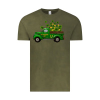Vintage Olive st patricks truck shamrock horseshoe gold Vintage Tee - RanaPortraitStore