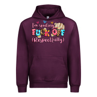 Mauve Wine i'm reading fuck off respectfully Urban Hoodie - Artiststas