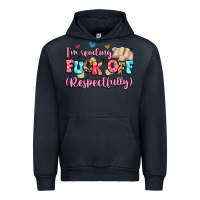 Navy i'm reading fuck off respectfully Urban Hoodie - Artiststas