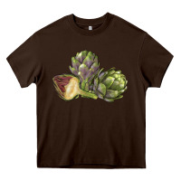 Chocolate Brown Artichoke Heavy Core Tee - LillyAllenDesigns