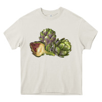 Cream Artichoke Heavy Core Tee - LillyAllenDesigns