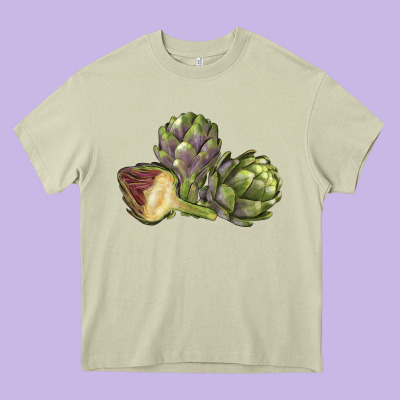 Artichoke Heavy Core Tee Designed By Lillyallendesigns