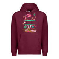 Burgundy pink elf costom name and preview Premium Hoodie - MaliasSmallBusiness