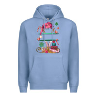 Colony Blue pink elf costom name and preview Premium Hoodie - MaliasSmallBusiness