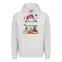 Dove Grey pink elf costom name and preview Premium Hoodie - MaliasSmallBusiness