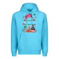 Ocean Blue pink elf costom name and preview Premium Hoodie - MaliasSmallBusiness