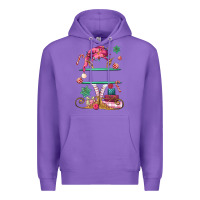 Purple pink elf costom name and preview Premium Hoodie - MaliasSmallBusiness