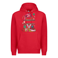 Red pink elf costom name and preview Premium Hoodie - MaliasSmallBusiness
