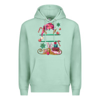 Seafoam pink elf costom name and preview Premium Hoodie - MaliasSmallBusiness