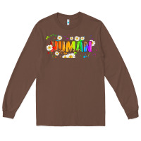 Chestnut lgbtq human  libbey glass Long Sleeve Tee - HRA Design Shop