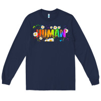 Navy lgbtq human  libbey glass Long Sleeve Tee - HRA Design Shop