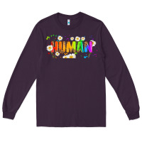 Plum lgbtq human  libbey glass Long Sleeve Tee - HRA Design Shop