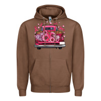 Chestnut breast cancer farm truck Zipper Hoodie - Artiststas
