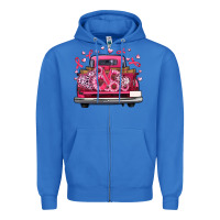 True Royal breast cancer farm truck Zipper Hoodie - Artiststas
