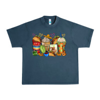 Midnight Navy tacos coffee cups Urban Heavy Tee - Zillion Design Studio