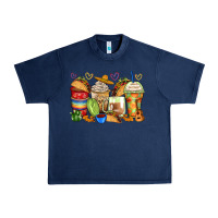 Navy tacos coffee cups Urban Heavy Tee - Zillion Design Studio
