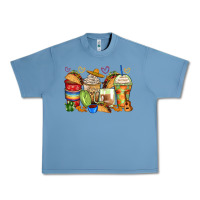 Pebble Blue tacos coffee cups Urban Heavy Tee - Zillion Design Studio
