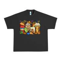 Pigment Black tacos coffee cups Urban Heavy Tee - Zillion Design Studio