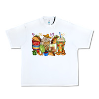 White tacos coffee cups Urban Heavy Tee - Zillion Design Studio