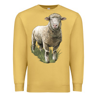 Antique Gold dorset sheep Premium Sweatshirt - LillyAllenDesigns