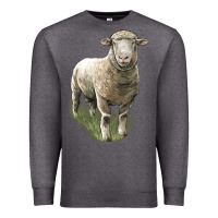 Charcoal Heather dorset sheep Premium Sweatshirt - LillyAllenDesigns