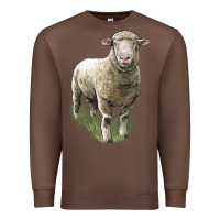 Chestnut dorset sheep Premium Sweatshirt - LillyAllenDesigns