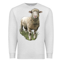 Oatmeal Heather dorset sheep Premium Sweatshirt - LillyAllenDesigns
