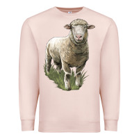 Pale Pink dorset sheep Premium Sweatshirt - LillyAllenDesigns