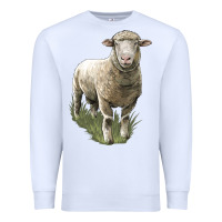 White dorset sheep Premium Sweatshirt - LillyAllenDesigns