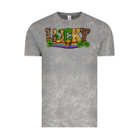 Cloud Rock st patricks shamrock gold with rainbow Vintage Tee - RanaPortraitStore