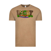 Vintage Coffee st patricks shamrock gold with rainbow Vintage Tee - RanaPortraitStore