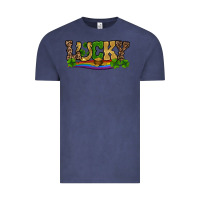 Vintage Denim st patricks shamrock gold with rainbow Vintage Tee - RanaPortraitStore